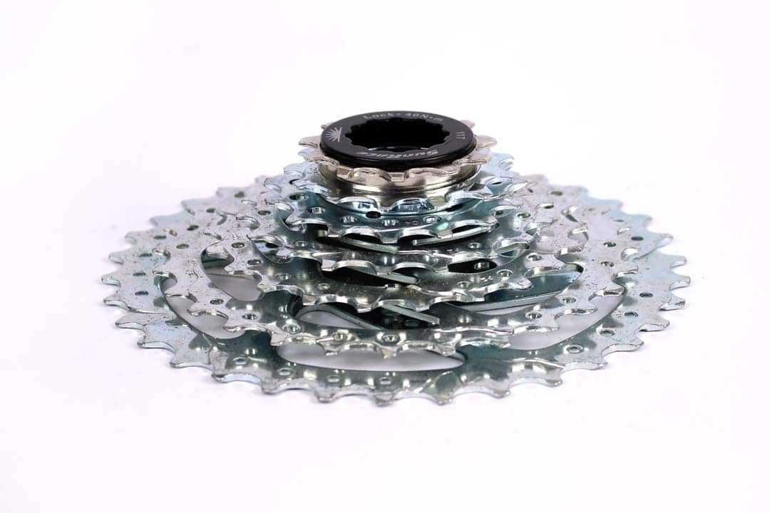 88395 Chicharra MTB SunRace / Cassette / 8Sp / 11-34T niquelada - Imagen 1