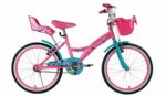 bicicleta para niña princess rodada 20 con parrilla y rueditas princess  city