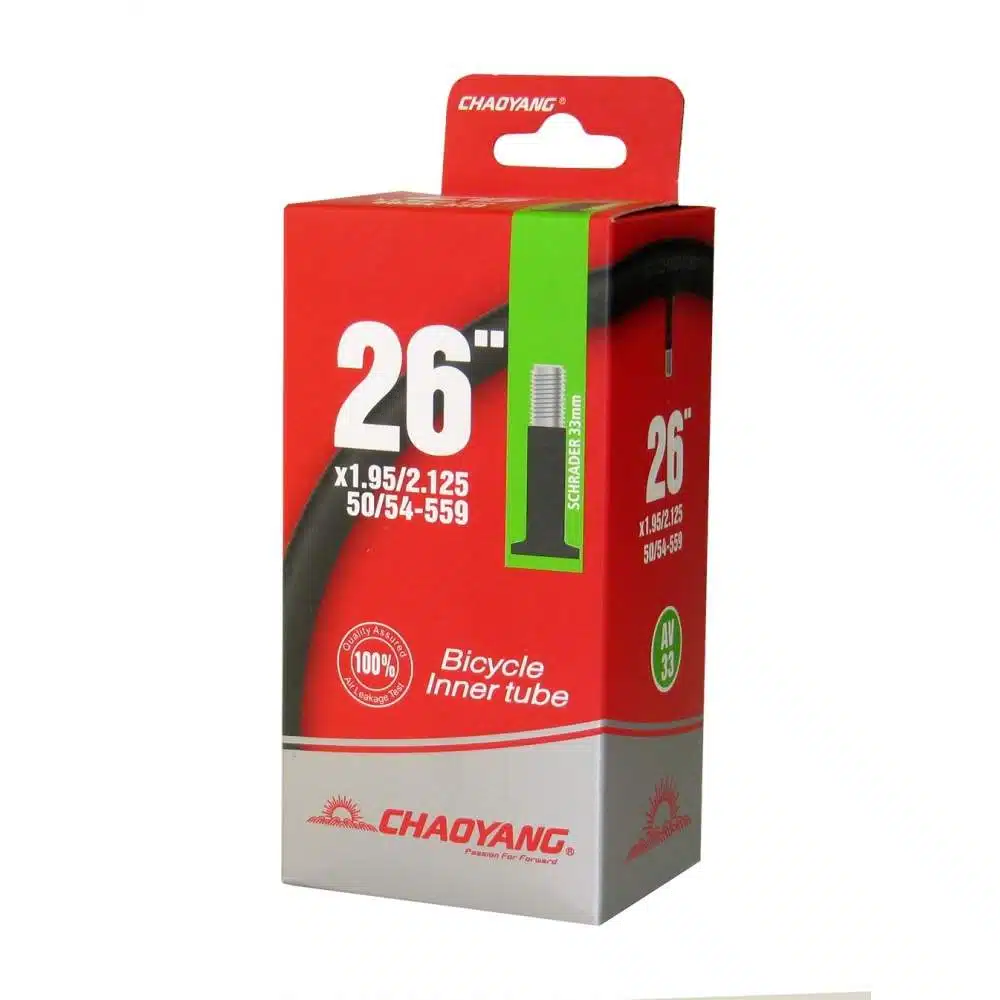 Tubo 26 Chaoyang 26x1.95-2.125 (33mm) AV Tubo 26 Chaoyang 26x1.95/2.125 (33mm) A/V - Imagen 1